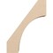 Ekena Millwork 5-inch W x 12-inch D x 16-inch H Westlake Rough Cedar Woodgrain TimberThane Knee Brace, Primed BRCUR05X12X16WTLRCPR - alternate 3